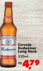 Big Box Cerveja budweiser long neck oferta