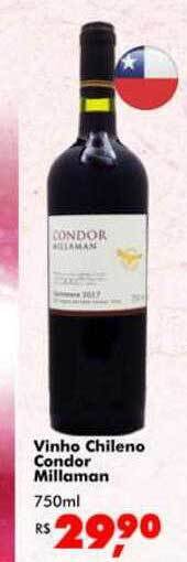 Big Box Vinho chileno condor millaman oferta