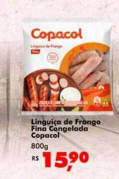 Big Box Linguiça de frango fina congelada copacol oferta