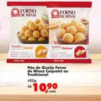Big Box Pão de queijo forno de minas coquetel ou tradicional oferta