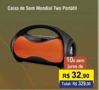 Caixa de som mondial two portátil