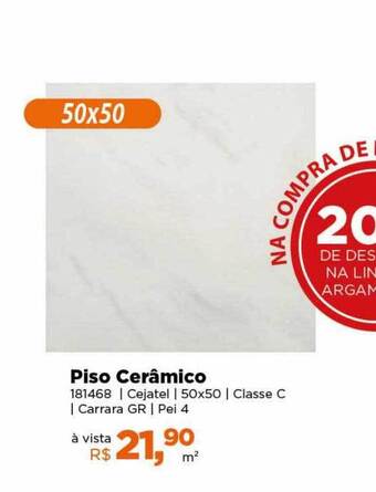 Piso cerâmico