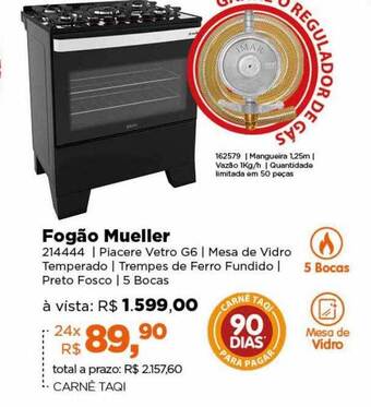 Lojas TaQi Fogão mueller oferta