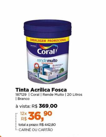 Lojas TaQi Tinta acrílica fosca oferta