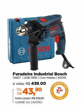 Lojas TaQi Furadeira industrial bosch oferta