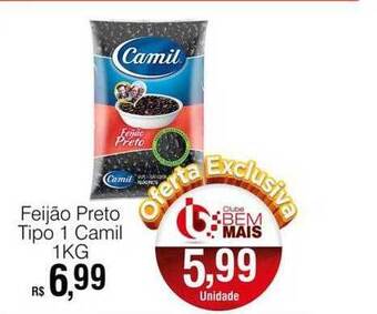 Feijão preto tipo 1 camil
