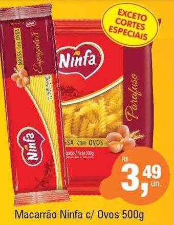 Supermercados Alvorada Macarrão ninfa c ovos oferta
