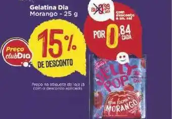 Gelatina Dia Morango 25g