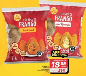 GBarbosa Coxinha de frango gbarbosa 810g oferta