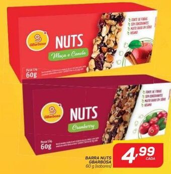 GBarbosa Barra nuts gbarbosa 60g oferta