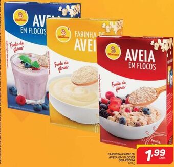 Farinha/farelo/aveia em flocos gbarbosa 170g
