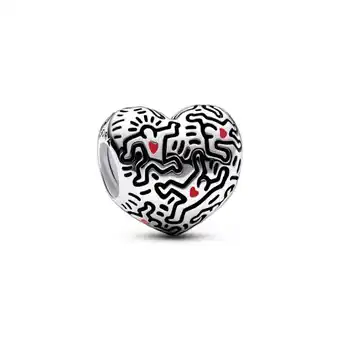 Charm arte em linhas e pessoas keith haring x pandora