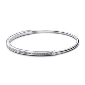 Pandora Bracelete rigido pave pandora signature id oferta