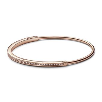 Pandora Bracelete rigido rose pandora signature id oferta