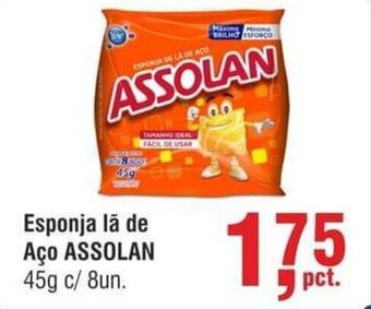 Higa Atacado Esponja la de Aco Assolan 45g c/8un oferta