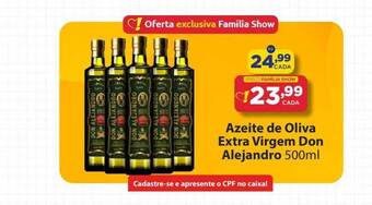 Super Show Azeite de oliva extra virgem don alejandro oferta