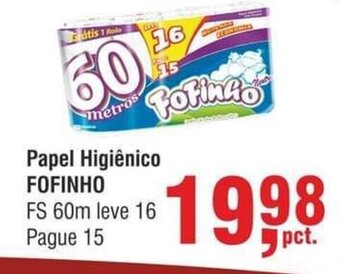 Higa Atacado Papel Higiénico Fofinho 60m oferta