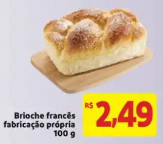 Mercado Extra Brioche frances farbricacao propria 100g oferta
