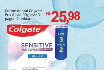 Supermercados Savegnago Creme dental colgate pro-alivio oferta