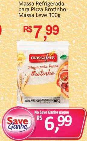 Massa refrigerada para pizza brotinho massa leve