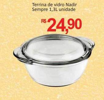 Supermercados Savegnago Terrina de vidro nadir sempre 1.3l oferta