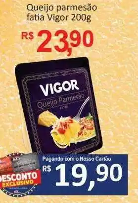 Supermercados Savegnago Queijo parmesão fatia vigor oferta