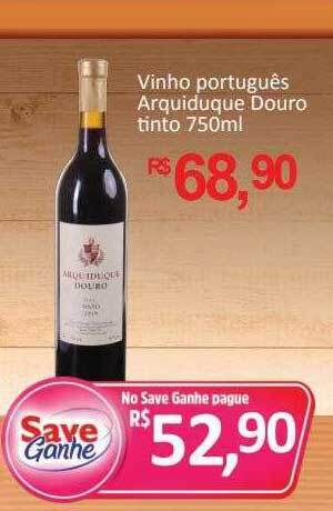Supermercados Savegnago Vinho português arquiduque douro tinto oferta