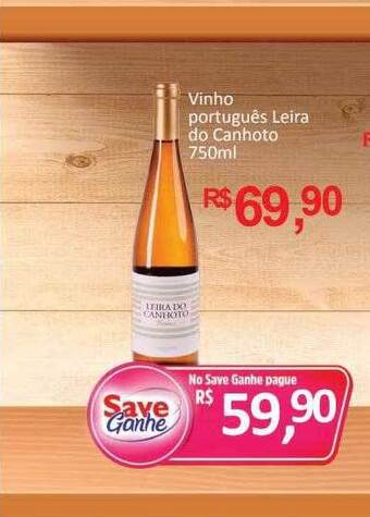 Supermercados Savegnago Vinho português leira do canhoto oferta