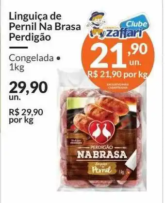 Zaffari Linguiça de pernil na brasa perdigão oferta