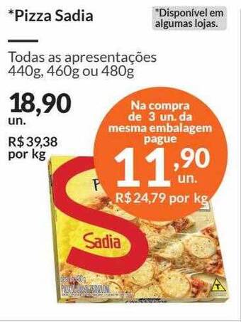 Zaffari Pizza sadia oferta
