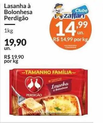 Zaffari Lasanha à bolonhesa perdigão oferta