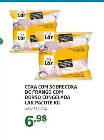 Cooper Coxa com sobrecoxa de frango com dorso congelada lar oferta