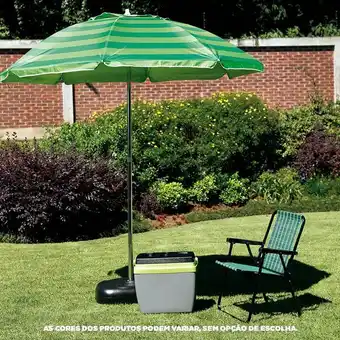 Lojas Koerich Guarda-sol alumínio 2.40m 3546 mor oferta