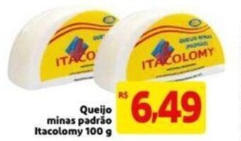 Extra Supermercado Queijo minas padrao Itacolomy 100g oferta