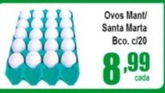 Higa's Supermercado Ovos Mant/ Santa Marta Bco. c/20 oferta