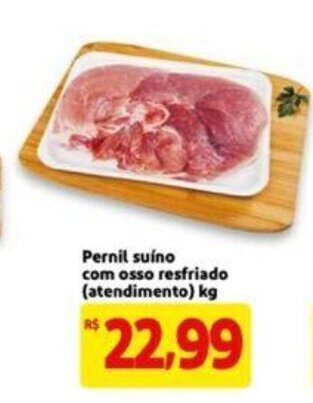 Extra Supermercado Pernil suino com Osso Resfriado 1kg oferta
