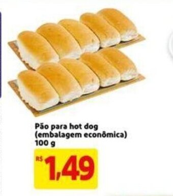 Extra Supermercado Pao Para hot dog 100g oferta