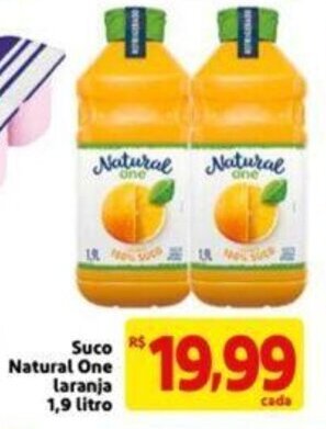 Extra Supermercado Suco Natural One Laranja 1.9L oferta