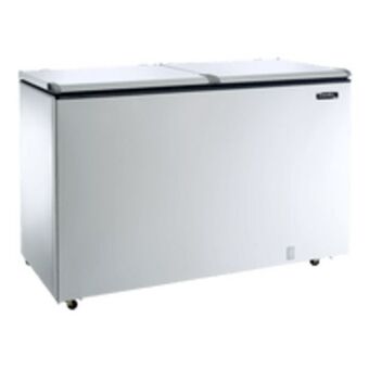 Feezer horizontal esmaltec 2 tampas 437l branco ech500