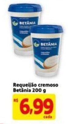Extra Supermercado Requeijao cremoso Betania 200g oferta