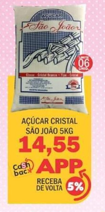 Acucar cristal Sao Joao 5kg
