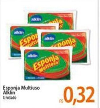 Atacadão Esponja Multiuso Alklin unidade oferta