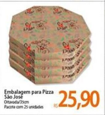 Atacadão Embalagem para Pizza Sao Jose 25 unidades oferta