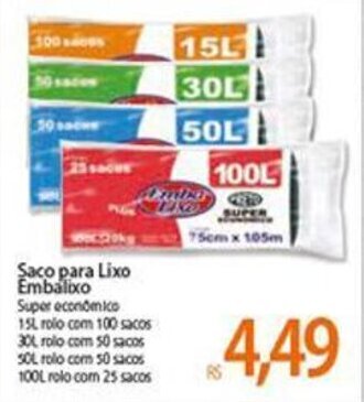 Atacadão Saco para Lixo Embalixo oferta