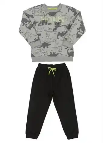 Up baby - conjunto blusão e calça menino cinza