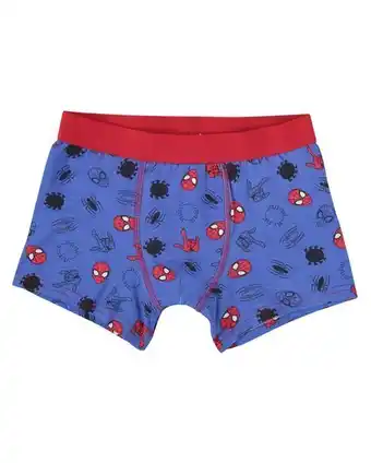 Cueca boxer infantil cós elástico homem aranha azul tam 4 a 10
