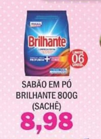 Supermercados Mendonça Sabao em po Brilhante 800g oferta