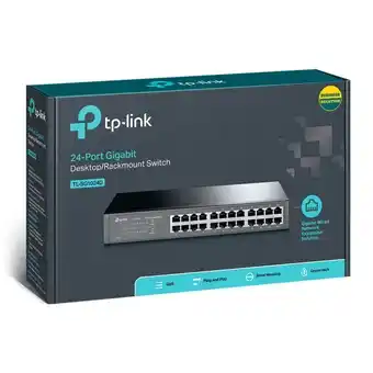 Switch tp-link gigabit de mesa ou montável em rack de 24 portas tl-sg1024d