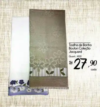 Giassi Supermercados Toalha De Banho Bouton Coleção Jacquard oferta