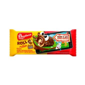 Supermercados Pague Menos Bolo bauducco roll chocolate 34g oferta